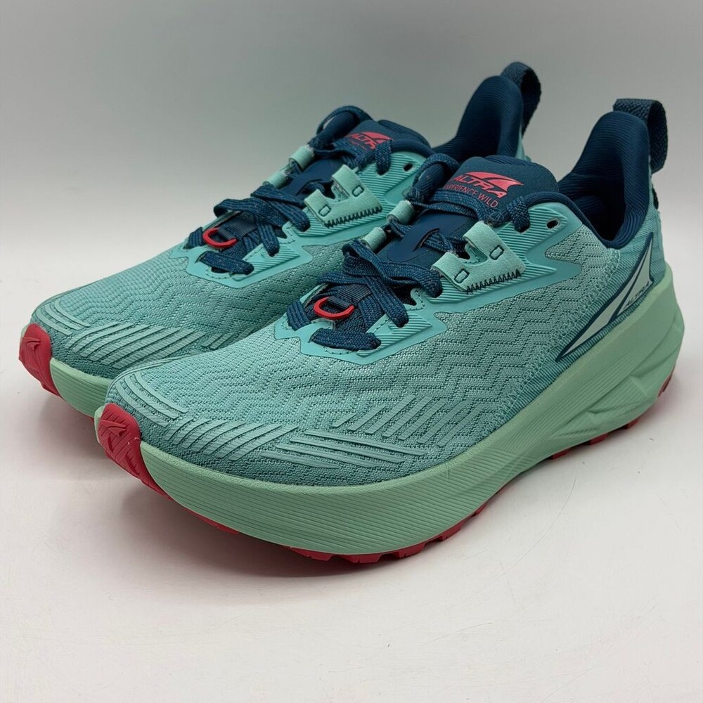 Altra Experience Wild Women's Size 7 Teal Trail Mesh Running MaxTrac Shoes